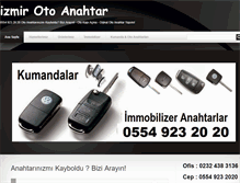 Tablet Screenshot of izmirotoanahtari.com